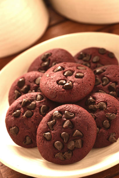istock Red Velvet Chocolate Chip Cookies 845455508