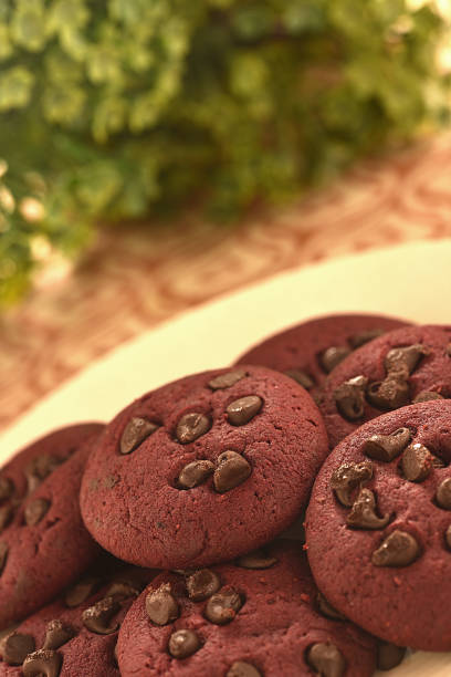 istock Red Velvet Chocolate Chip Cookies 845455512