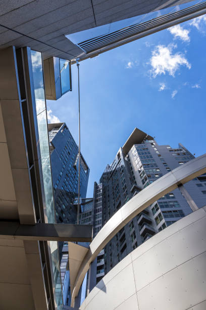 istock Modern two towers  apartment skyscraper 845456198