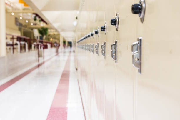 istock Hallway of school lockers 845461582