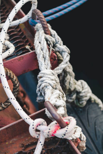 istock Nodes in the old and the new rope 845470992