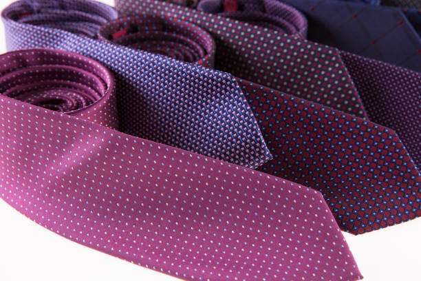istock Beautiful silk ties are stacked together 845473648