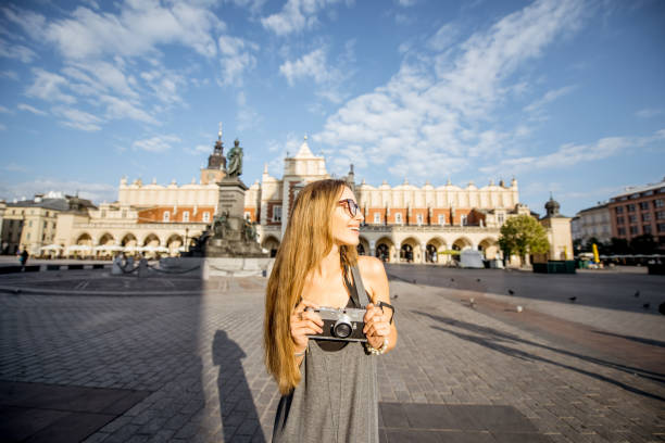 istock Woman traveling in Krakow 845497664