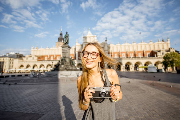 istock Woman traveling in Krakow 845497732