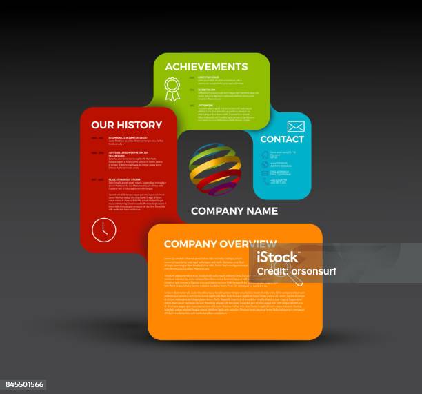 Overview Vector Images Vector Company Infographic Overview Design Template Stock Illustration ...