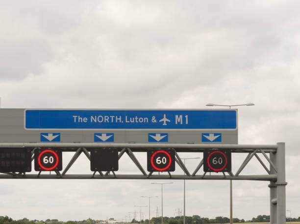 istock Sign on Motorway in England 845506010