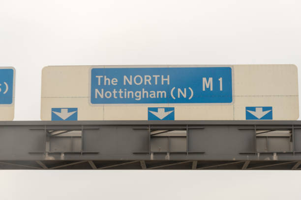 istock Sign on Motorway in England 845506654