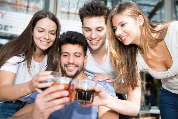 istock Group of friends toasting drinks 845513524