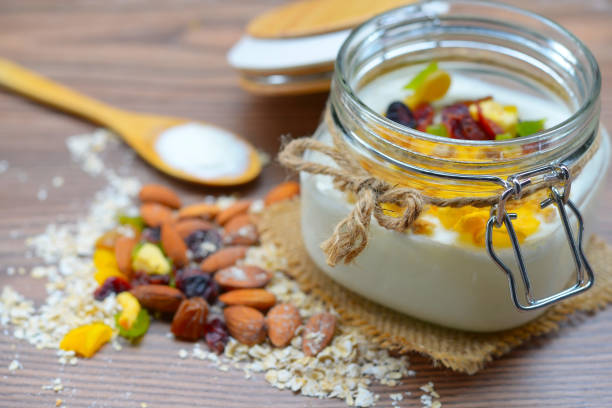 istock Homemade yogurt for healthy diet and breakfast 845516078