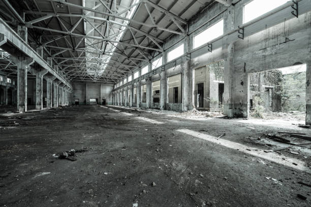 istock old factory buildings destroyed 845517356