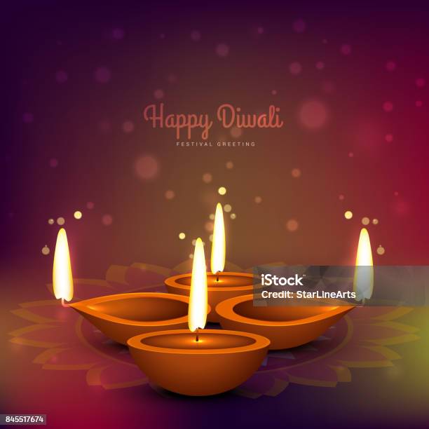 Diwali Diya Đặt Trên Thiết Kế Vector Nền Đầy Màu Sắc Hình minh họa Sẵn có -  Tải xuống Hình ảnh Ngay bây giờ - iStock