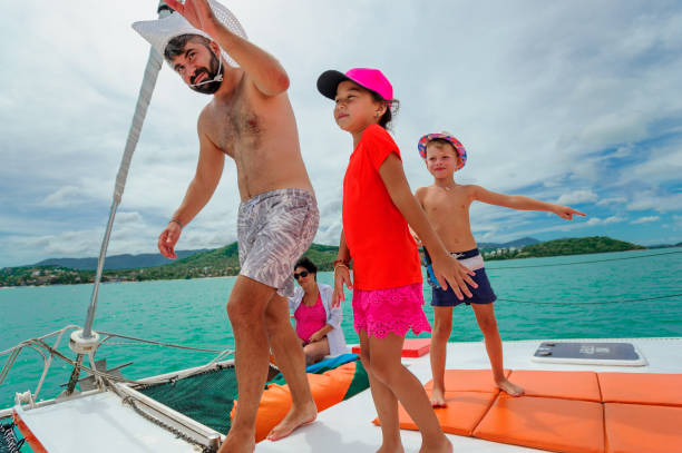 istock Family on a boat trip 845519980