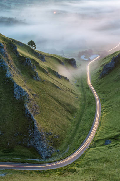 istock Car Trails On Rural Country Road. 845523414