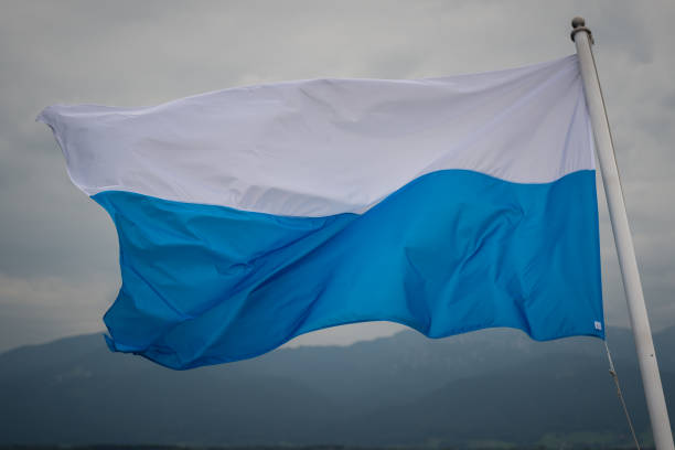 Bavarian Flag at Fraueninsel Chiemsee
