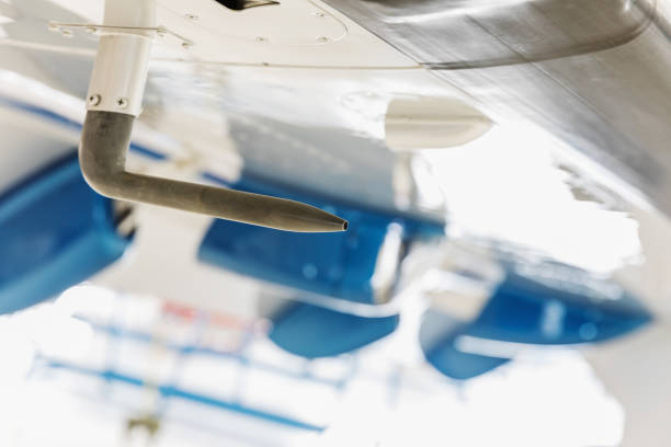 istock Pitot tube - aircraft part, detail. 845523842