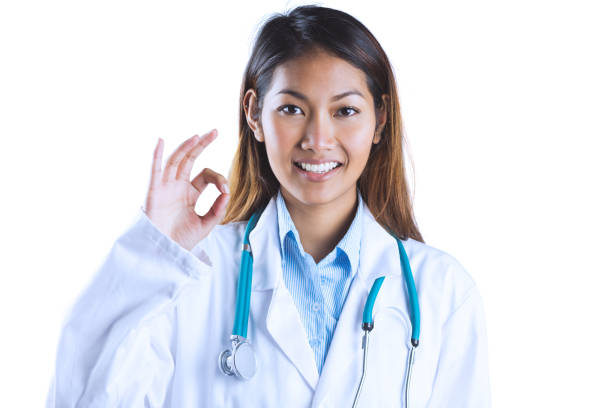 istock Asian doctor doing ok sign 845530700