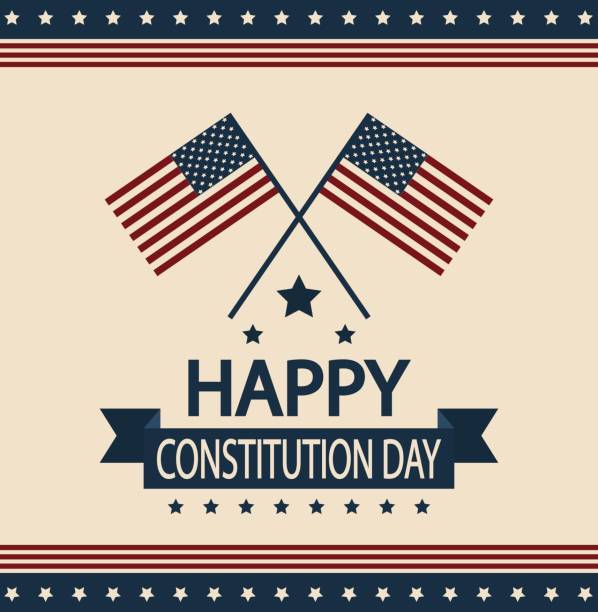 Constitution Day Constitution Day card or background. us constitution stock illustrations