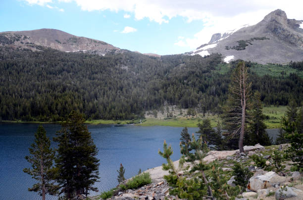 istock Lake and mountains in Yosemite national par 845534894