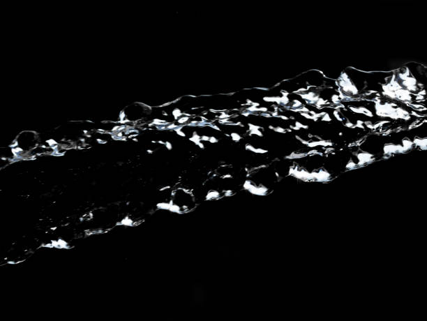 istock stream of water on a black background 845538058