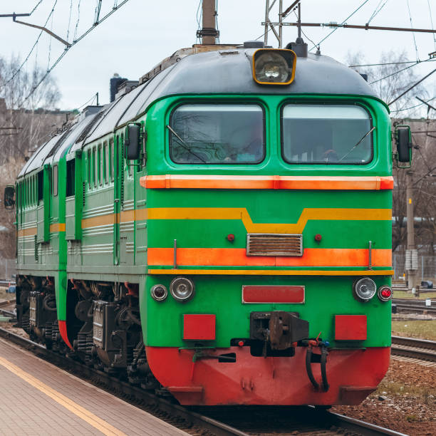 istock Green diesel locomotive 845539204