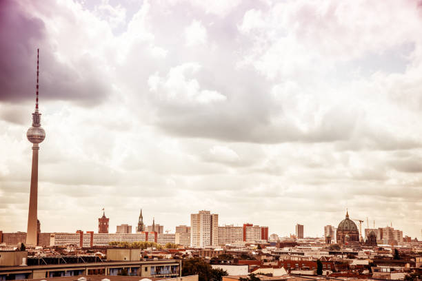 berlin cityscape with television tower