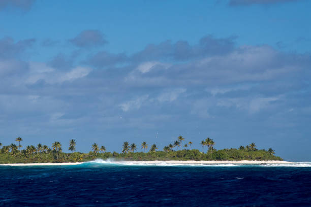 istock waves on reef of Polynesia Cook Islands 845545212