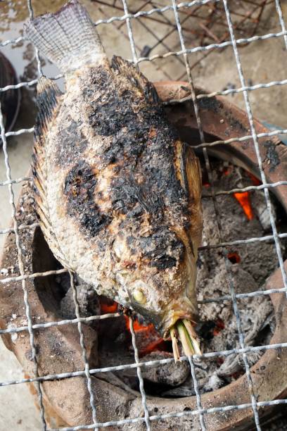 istock nile fish with salt on stove 845545800