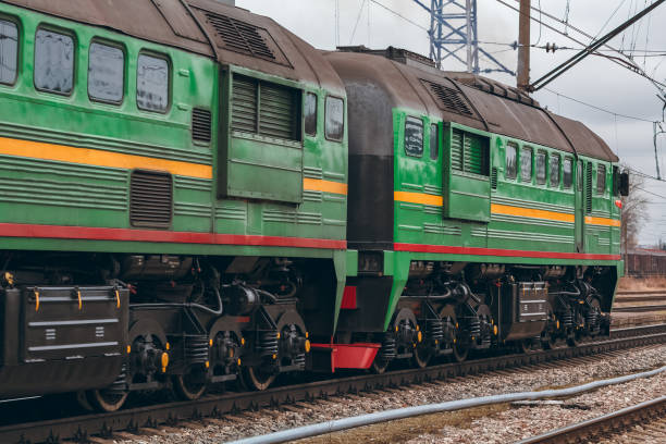 istock Green diesel locomotive 845546642
