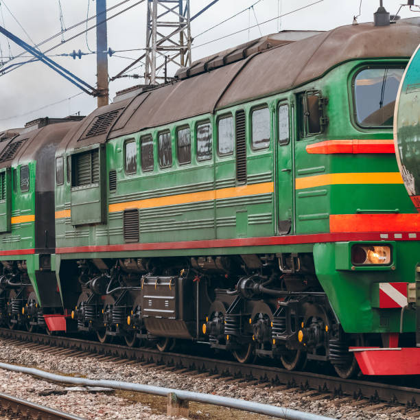 istock Green diesel locomotive 845549164