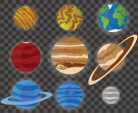 Solar System No Backround Solar System Planets Isolated On Transparent Background Stock ...