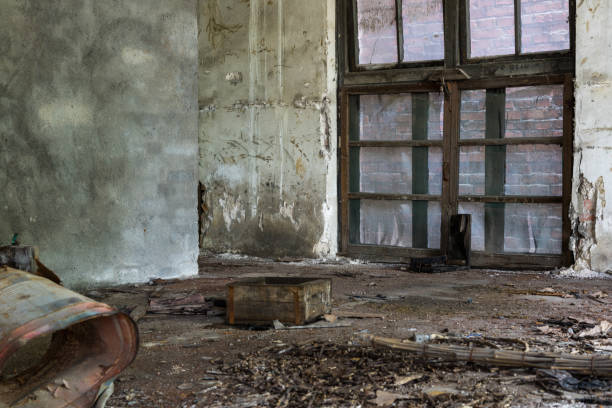 istock old factory buildings destroyed 845558100
