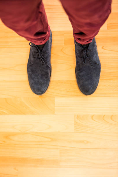 istock Close up view of hipsters shoes 845558928