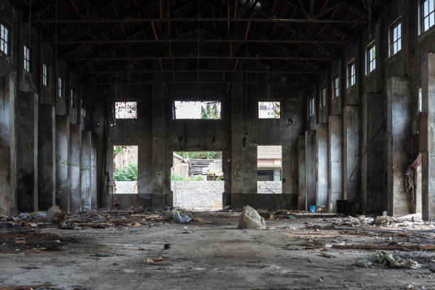 istock old factory buildings destroyed 845560072