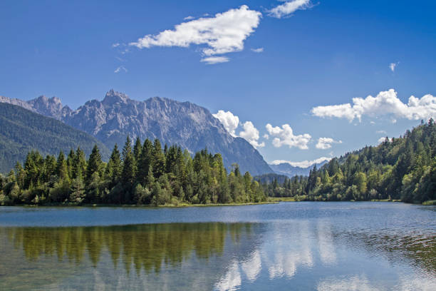 istock Isar storage lake near Mittemwald 845562114