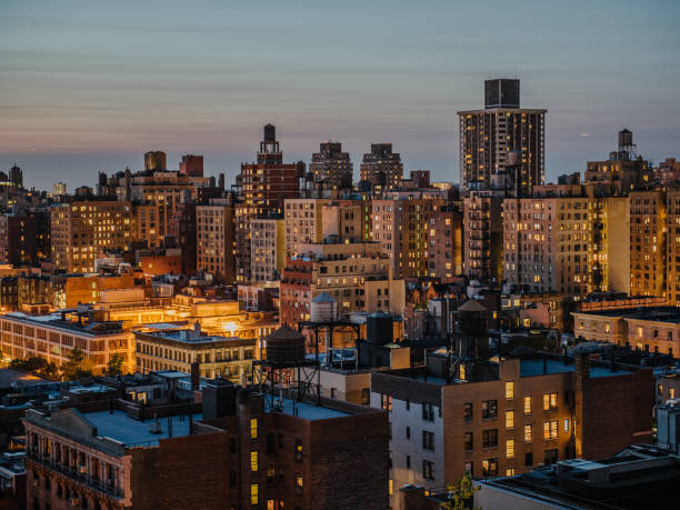 istock sunset on the rooftop in manhattan 845570158