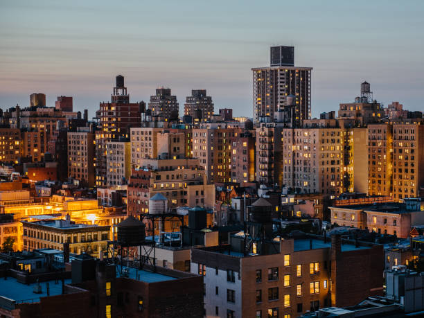 istock sunset on the rooftop in manhattan 845570162