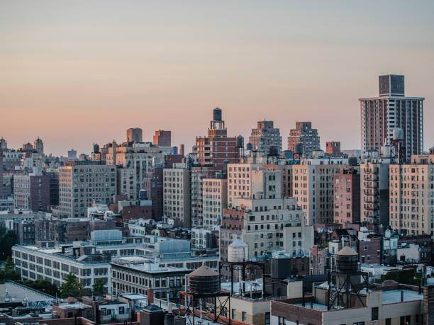istock sunset on the rooftop in manhattan 845570398