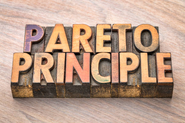 istock Pareto principle word abstract in wood type 845583090