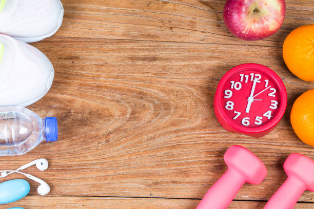 istock Fitness equipment. dumbbells 845586600