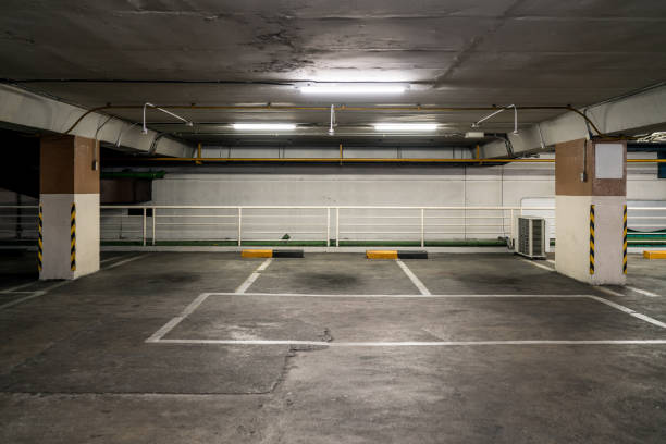 istock parking lot car park. 845591938