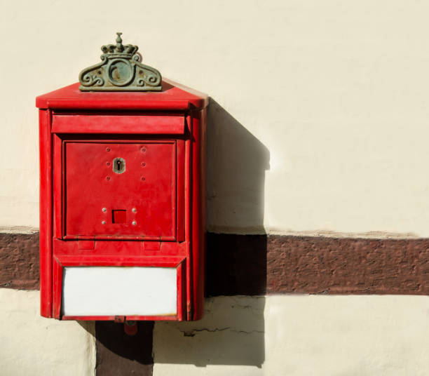 istock Old vintage Mailbox hanging on an old house 845595168