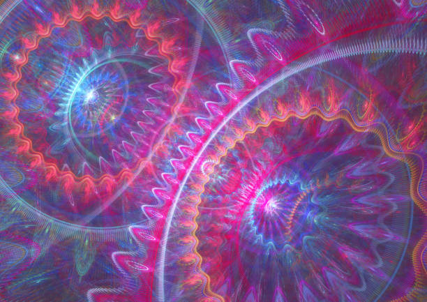 istock Purple fractal abstract 845595466