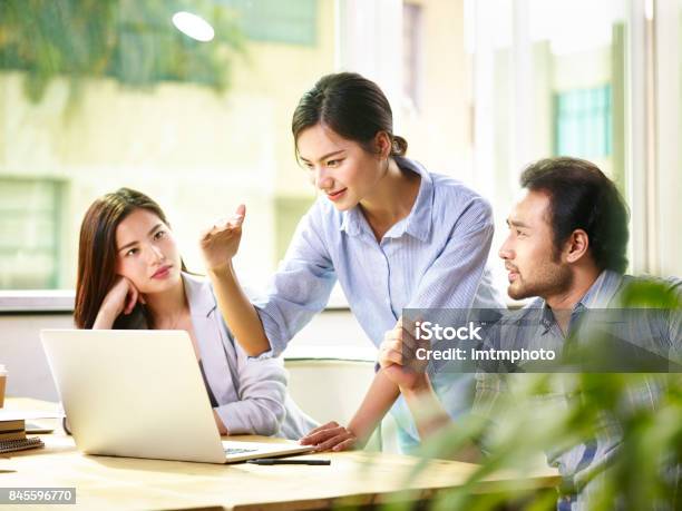 Asian Business People Meeting In Office Stock Photo - Download Image Now - Asia, Asian and Indian Ethnicities, East Asian Culture