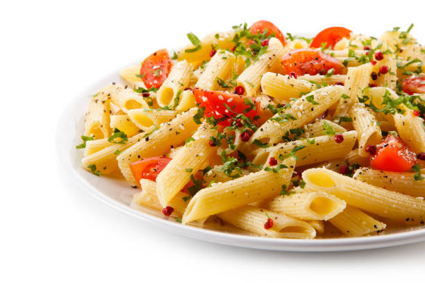 istock Penne, pesto sauce and vegetables 845599458