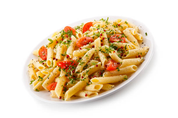 istock Penne, pesto sauce and vegetables 845599610