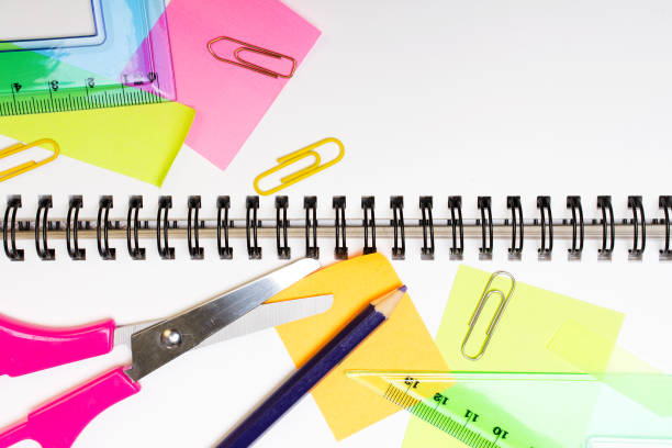 istock School background with colorful accessories frame 845615956