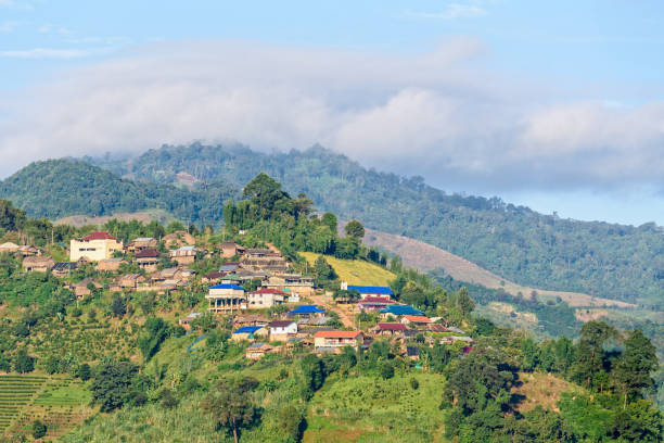 istock Small village on on the mountain 845616066