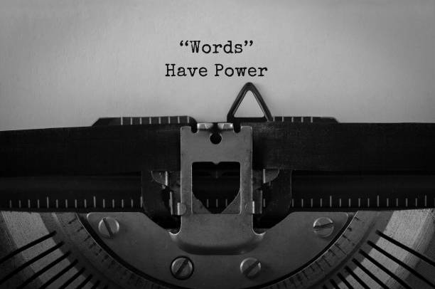 istock Text Words Have Power typed on retro typewriter 845622722