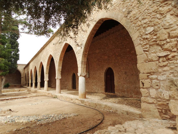istock traditional old church monastery architecture on Cyprus island 845629922