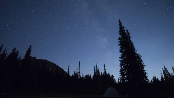 istock Vibrant milky way galaxy in the night sky 845638902